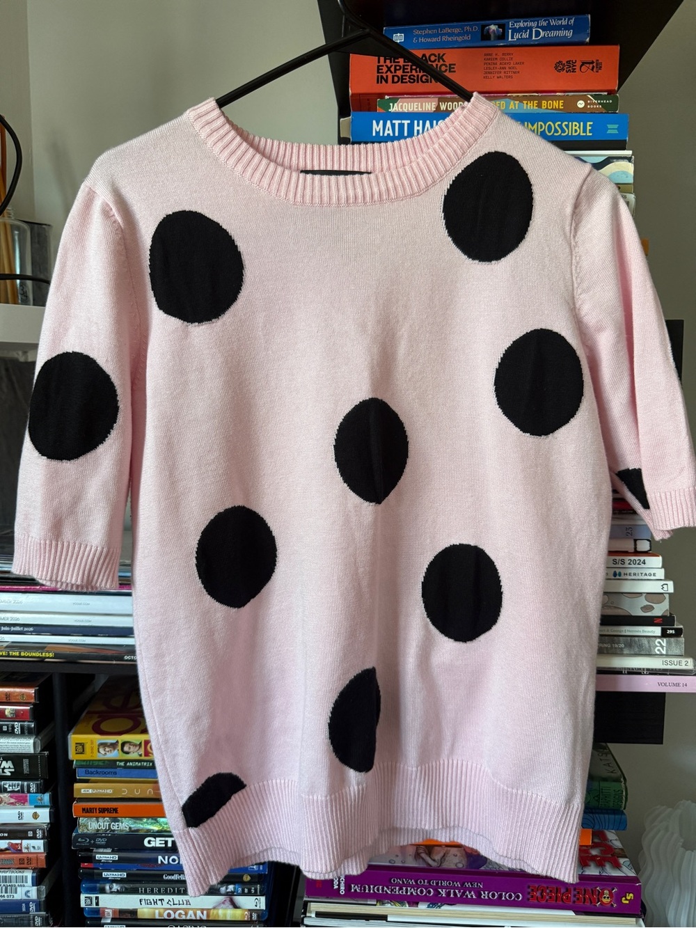 Pink Polka Dot Sweater